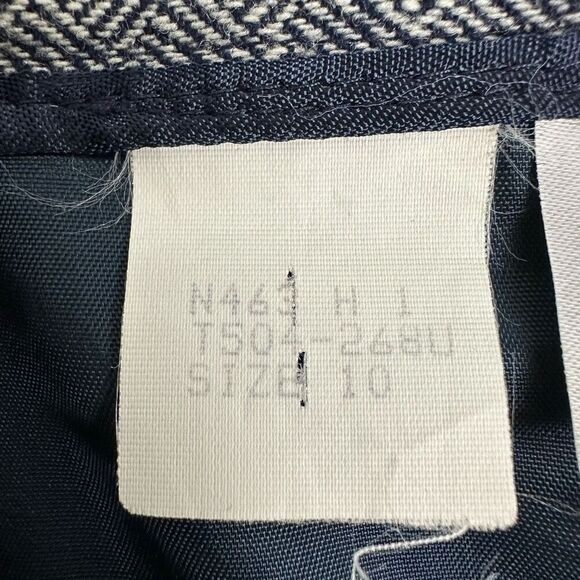 Vintage Pendleton Womens Virgin Wool Pencil Skirt size 10 Blue White - Picture 8 of 10